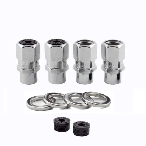 Chrome Racing MCGARD 60128 .490" Shank Style Lug Nut Set (7/16" - 20 Thread Size) - Set of 4
