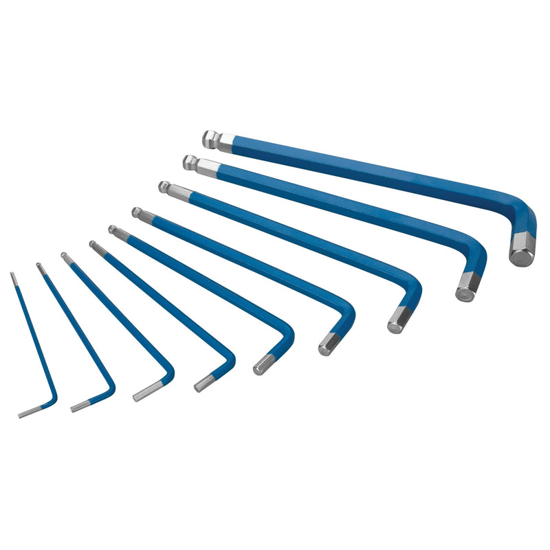 Long Arm Performance Tool W9136 Metric Hex Key Set, 9-Piece, Blue