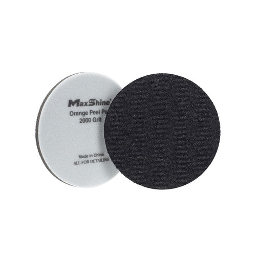 5" Maxshine Universal 2-Pack Orange Peel Remover Denim Polishing Pads – 2000 Grit (135mm) – Hook & Loop for Easy Attachment – Professional Paint Leveling & Detailing Pad