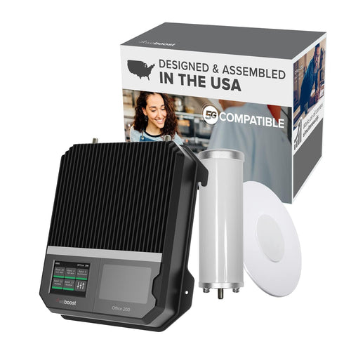 Cell Phone Signal Booster weBoost for Business Office 200 (75 Ohm) | 5G/4G LTE | 72 dB | DIY | All U.S Carriers - Verizon, AT&T, T-Mobile & More | Up to 10,000 sq ft | FCC Approved