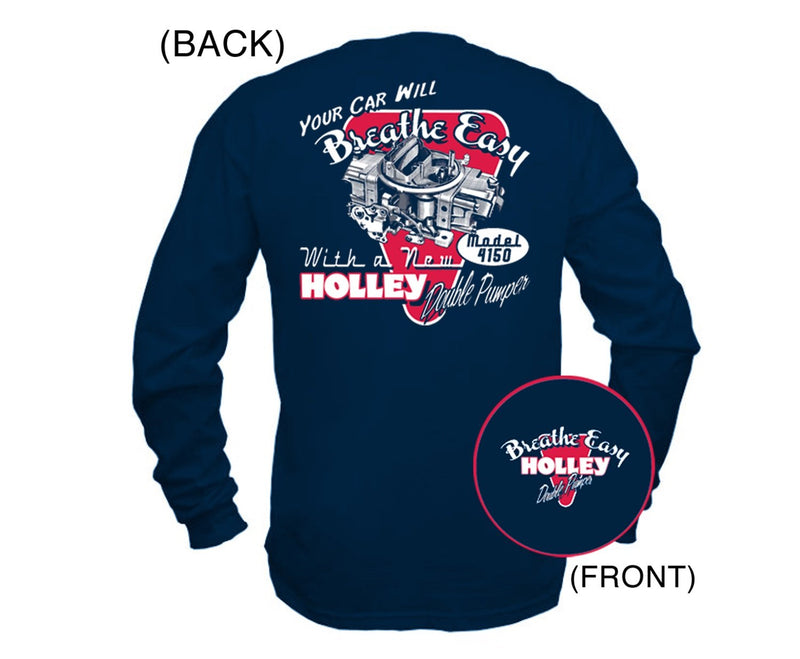 Holley Retro Double Pumper 10015-XLHOL Long Sleeve T-Shirt