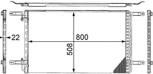AC BEHR 684 000P A/C Condenser