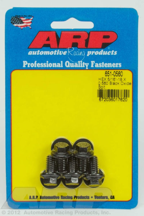 Hex ARP (651-0560) Oxide Bolt, Black