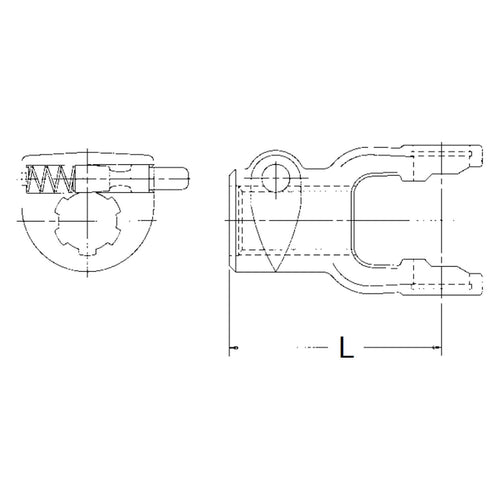 8-2012 Neapco Power Take Off Quick Disconnect Yoke