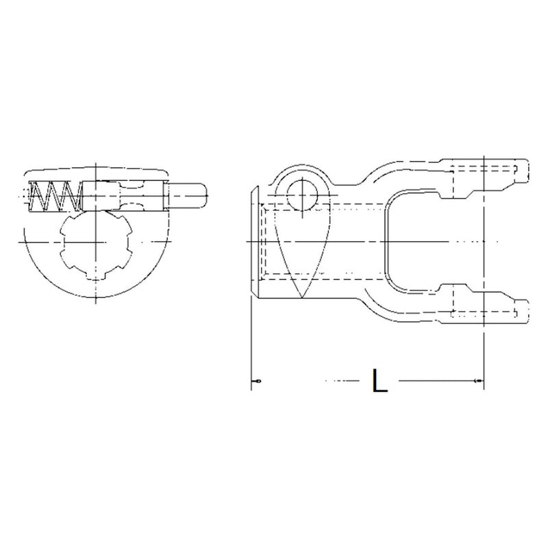 8-2012 Neapco Power Take Off Quick Disconnect Yoke