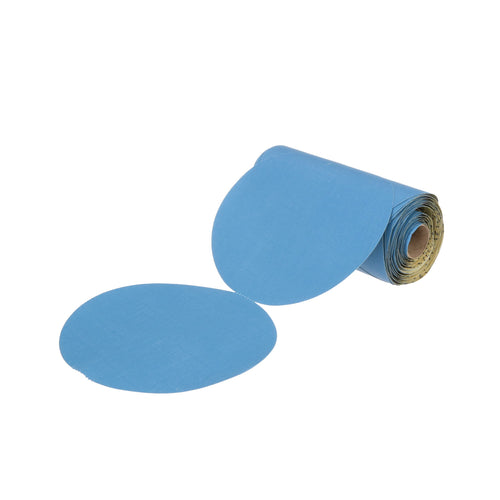 3M Blue Stikit Abrasive Disc Roll, 36210, No Hole, 6 in, 320+ Grade, Pack of 100, Automotive Sanding Discs for Coating Removal, Body Repair, Auto Sanding, Primer Sanding