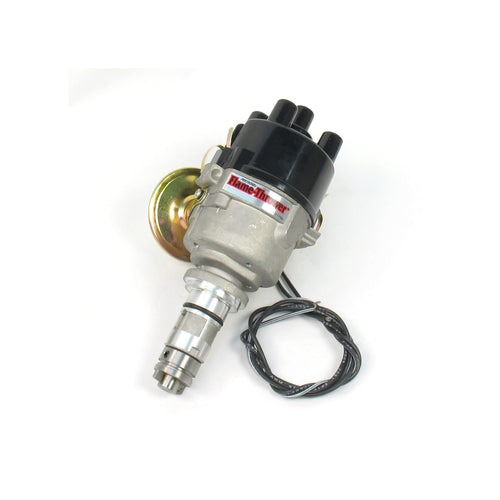 Pertronix D178600 Flame-Thrower 12 Volt Positive Ground Plug and Play Vacuum Advance Cast Electronic Distributor with Ignitor Technology for British 4 Cylinder Engine