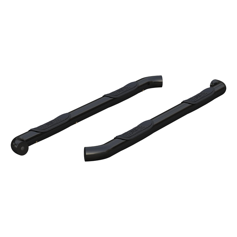 3-Inch Round Black Steel ARIES Nerf Bars, No-Drill, Fits Select Nissan Frontier, Suzuki Equator