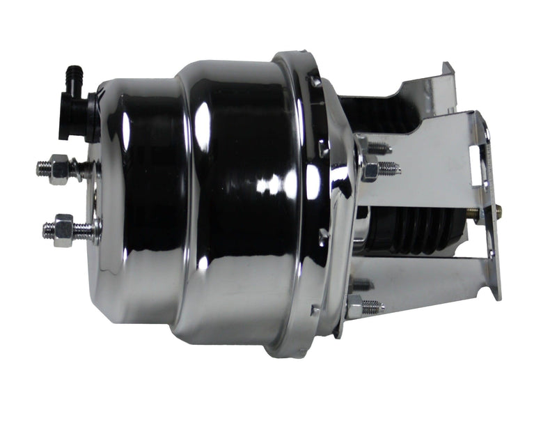 7 Inch LEED BRAKES Dual Power Booster With Bracket Kit (Chrome)