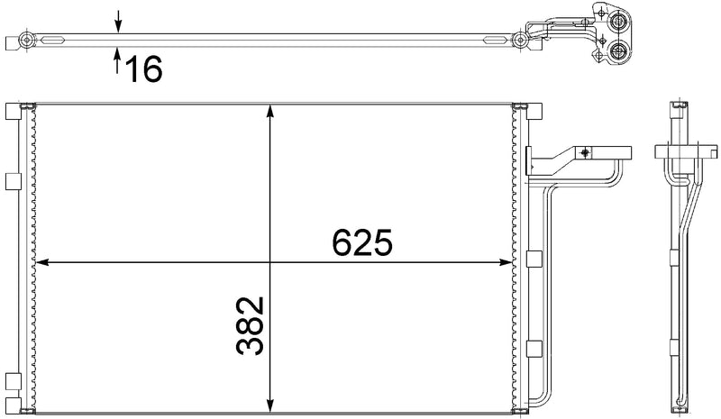 A/C Condenser Mahle - AC551 001S