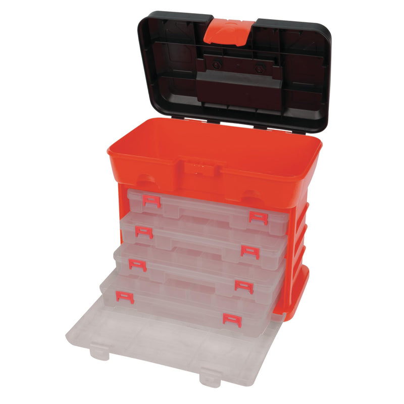 W54042 Performance Tool Plastic Rack System Tool Box with 4 Organizers