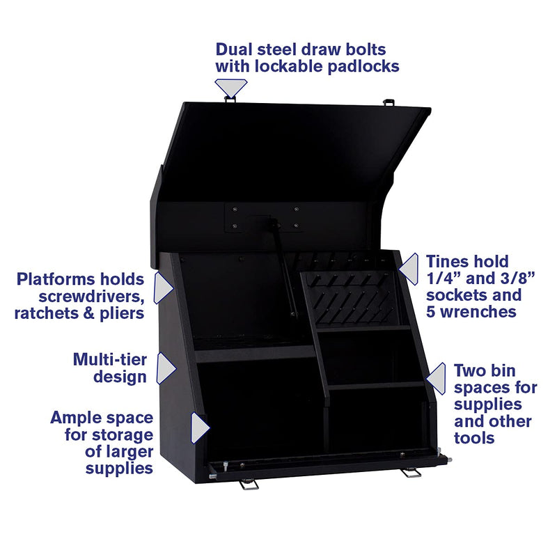 Montezuma Hand Held ShopBox, Black (SB150B)