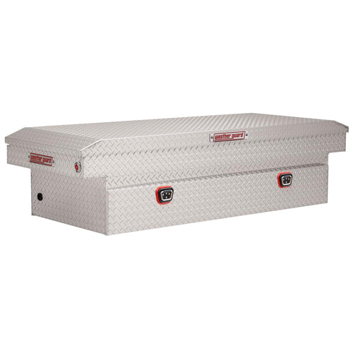 Weather Guard Saddle Box Model 117-0-04, Aluminum, Full Extra Wide, Clear, 14.4 cu ft