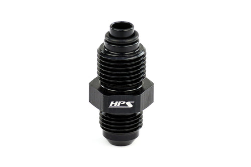AN816-06-M1415INV HPS AN to O-Ring Tip Adapter Fitting, Aluminum, Size: AN-6 to M14 x 15, Angle: Straight, Black