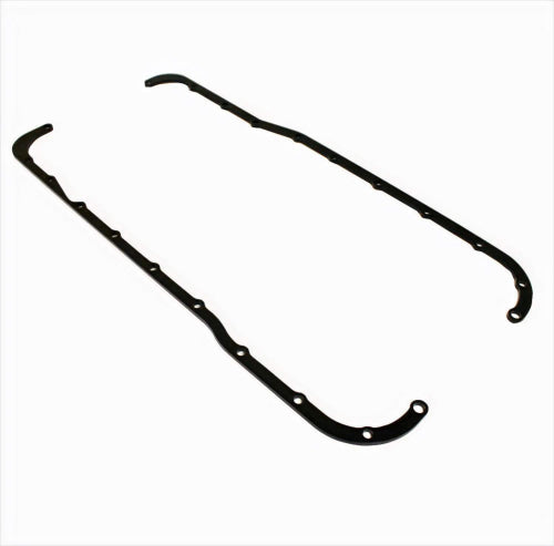 Oil Pan Reinforcement Rails Ford, Steel, Black Paint, Small Block Ford, Kit