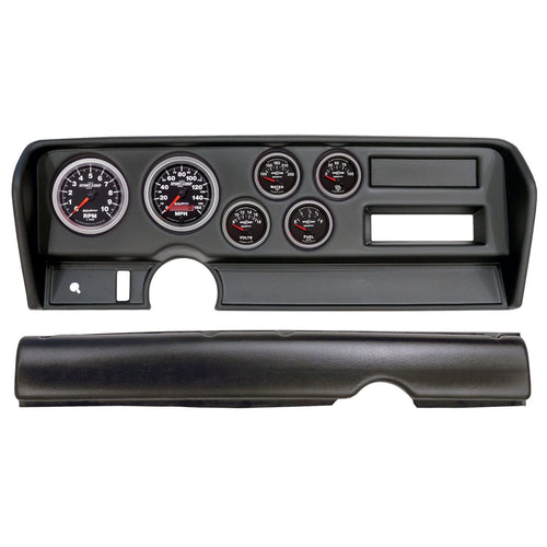 AutoMeter Dash Kit Direct Fit, (3 3/8" X2, 2 1/16" X4), Pontiac GTO No Ac 70-72, Sport-Comp Ii (2914-12)