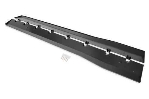 Muscle Cars Drake JR3B-6510129-AB Side Rocker Splitters Satin Black Pair