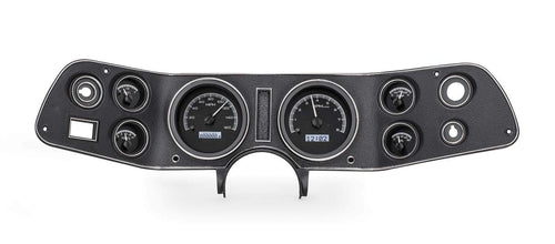 Dakota Digital VHX System 70 - 81 Chevy Camaro Analog Dash Gauges Black Alloy White VHX-70C-CAM-K-W