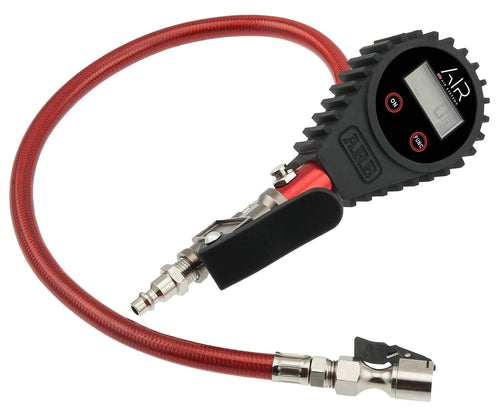 ARB Digital Tire Pressure Gauge ARB601 with Braided Hose and Chuck, Inflator and Deflator 25-75 PSI Readings