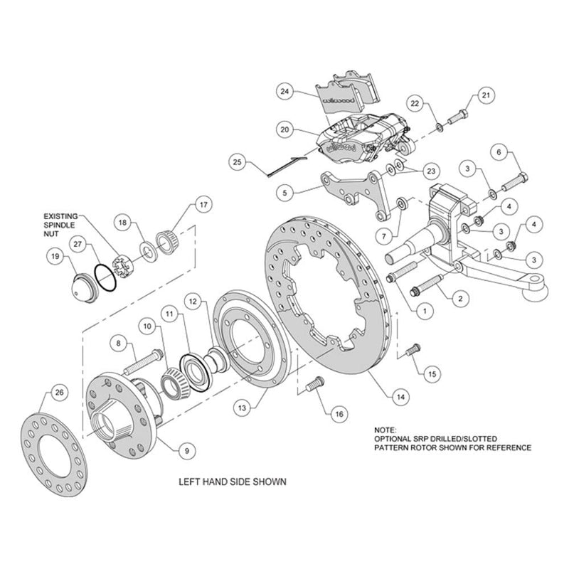 FDLI Kit Front,11.75", Drilled, Red