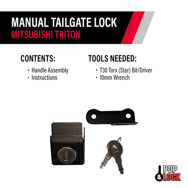 2016-2019 Mitsubishi Pop N Lock Manual Tailgate Lock