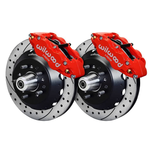 12.88" FNSL6R Hub Front Kit, Drill, Red
