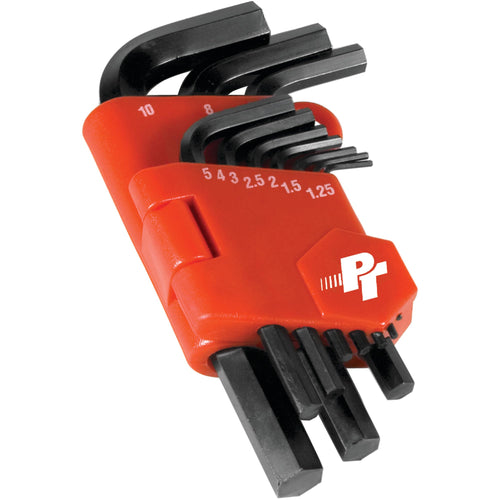 10-Piece Metric Hex Key Set Performance Tool W86100 With Handy Organizer