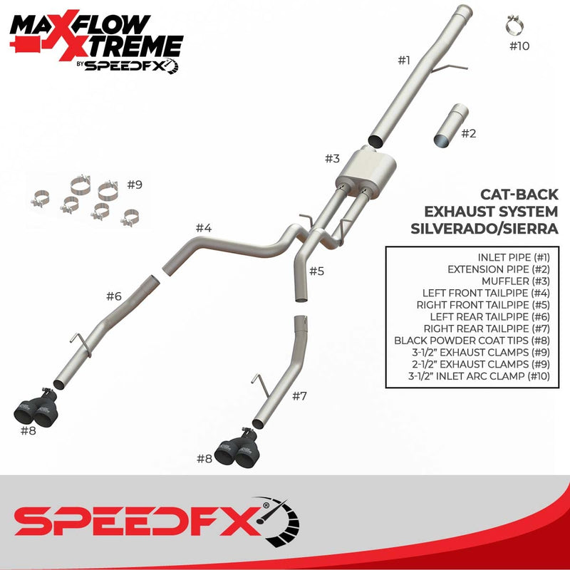 CAT-Back MaxFlow Xtreme 50102 Exhaust System
