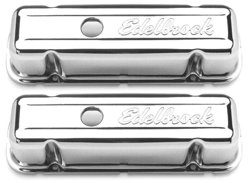 Signature Series Edelbrock Chrome Valve Covers - Set of 2