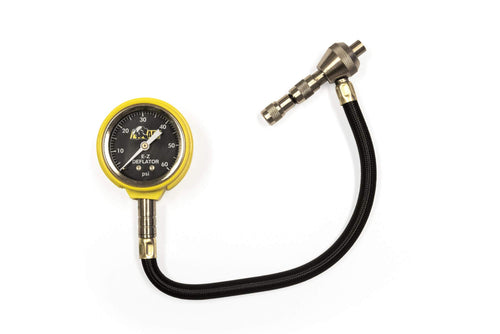 EZ Tire Deflator AEV 0-60 PSI Tire Pressure Gauge Rapid Air Down Offroad Kit with Black Recovery Gear Pouch
