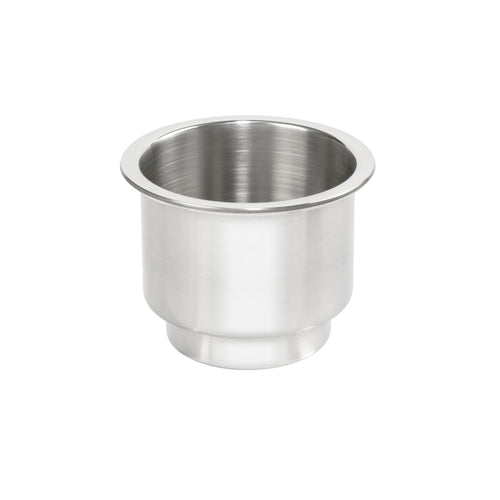 Stainless Steel Flush Drink Holder Whitecap Industries S-3511C - 3-7/8" Cutout, 2-1/4" to 3-1/8" Depth