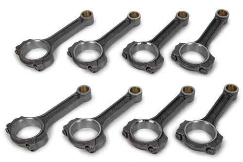 Scat Pro Series Connecting Rod, Scat I Beam, 6.125 in Long, Bushed, 7/16 in Cap Screws, 8740 Bolt, Forged, Steel