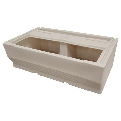 Wise Premier Series BM1144-1B-990 Pontoon 36-Inch Bench Base Only, Platinum