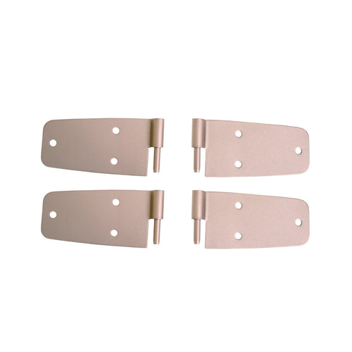 Door Hinge Kit, Satin Stainless Steel | Rugged Ridge | 11185.20 | Fits 1976-1993 Jeep CJ & Wrangler YJ