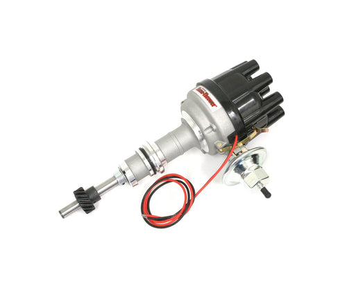 Pertronix D7134610 Vacuum Advance Flame-Thrower Black Cap Electronic Distributor with Ignitor III Technology for Ford 351W