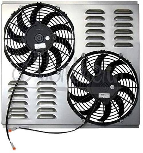 Dual Northern Radiator 10in Standard Electric Fan & Shroud Z40091