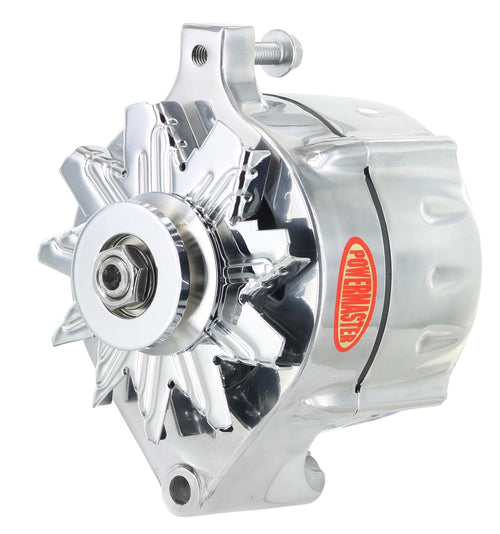Alt Ford Powermaster Upgrade Polish 100A Smooth Look™ 1V Pulley 1-Wire