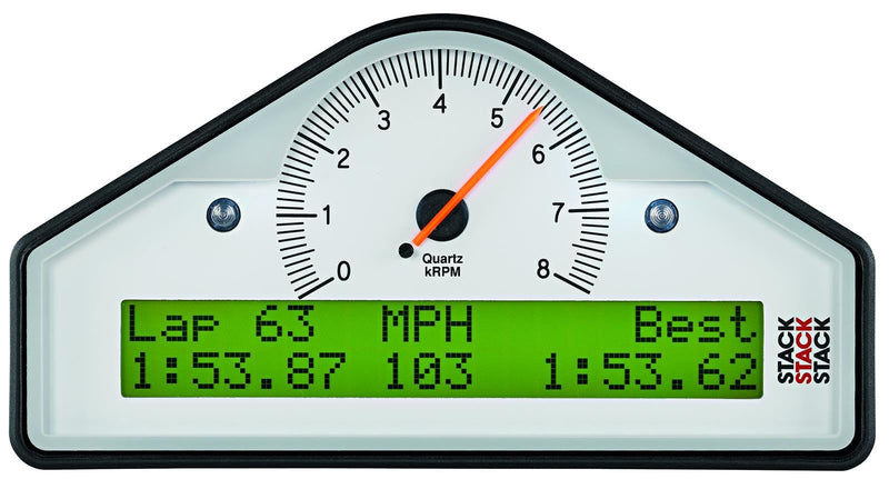 Multi-Function Dash Display Logger AutoMeter ST8916S-Q, Wht, 0-3-10.5K RPM