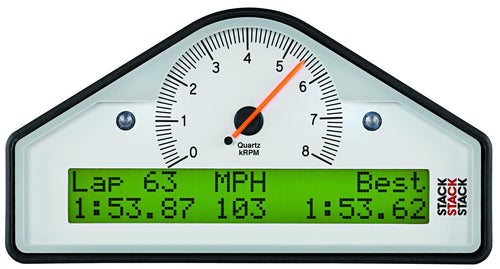 Multi-Function Dash Display Logger AutoMeter ST8916S-Q, Wht, 0-3-10.5K RPM