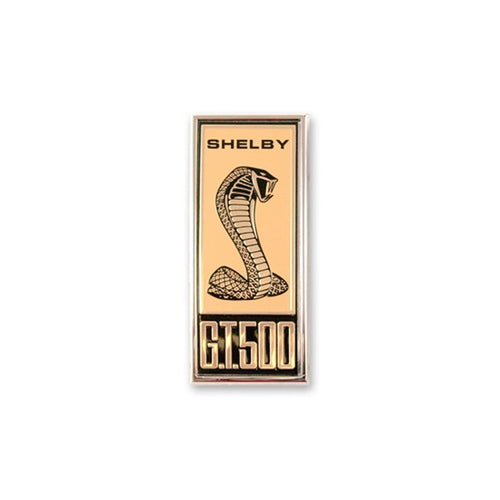 Shelby G.T. 500 Scott Drake S7MS-16098-B Fender Emblem - Black and Gold