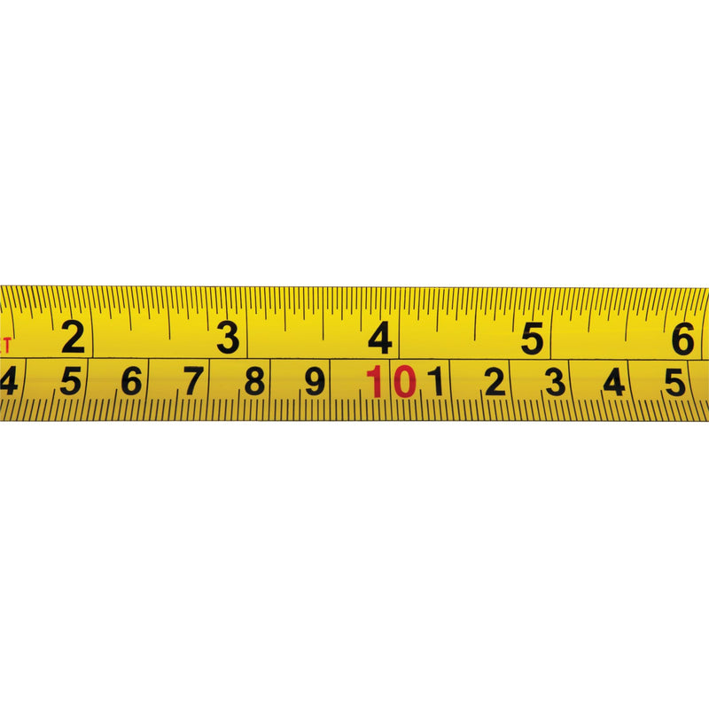 6' Clear Performance Tool Mini Tape Measure, SAE & Metric Measurements Printed on Both Sides