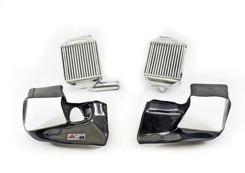 Audi AWE Tuning 2.7T Performance Intercooler Kit - w/Carbon Fiber Shrouds - 4510-11040
