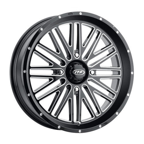 ITP 22x6.5 Momentum ATV/UTV Wheel - Gloss Black/Milled (4/156) +10mm