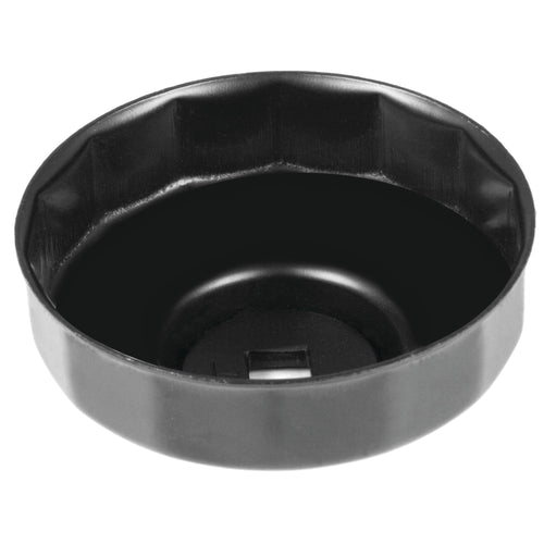 W54063 Performance Tool 76mm, 14 Flutes Steel Construction Oil Filter Wrench for 3/8-Inch Drive Tool, Fits Multiple Brands