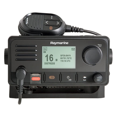 Raymarine E70517, Marine VHF Radio Ray73 with Hailer and GPS, Black, Small