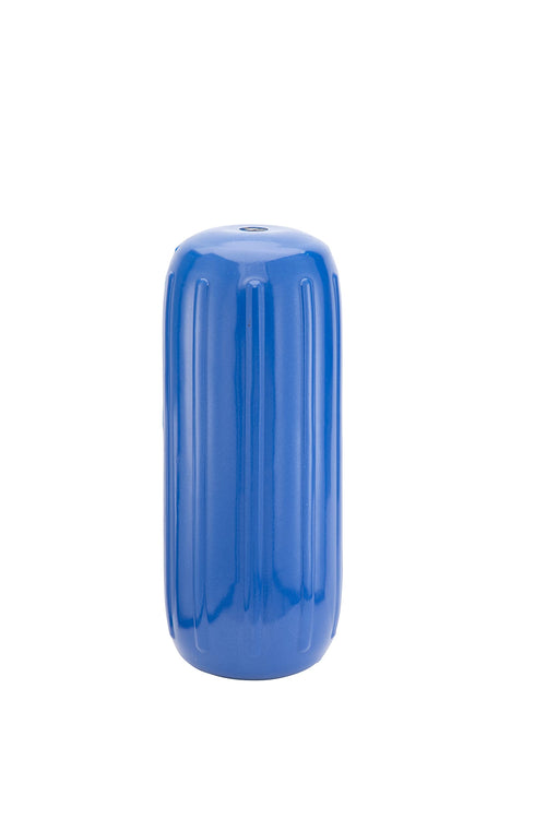 Taylor Made Big B Inflatable Boat Fender, Mid Atlantic Blue (6" x 15") Fits End-to-End Line Passage 5/8" Rope, Hangs Horizontally or Vertically, Ribbed, Needle Valve, Marine-Grade Vinyl - 41025