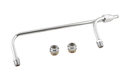 Chrome Gas Line Kit Mr. Gasket for Holley 4-Barrel Carburetor