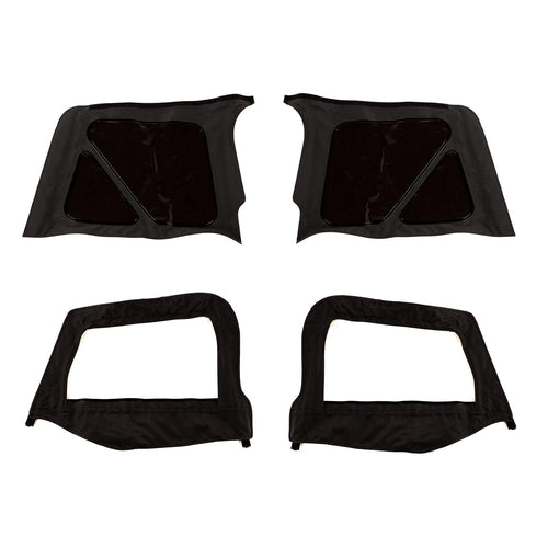 Montana Soft Top, Rugged Ridge | Door Skins, Black Diamond, Tinted | 13758.35 | Fits 1997-2006 Jeep Wrangler TJ