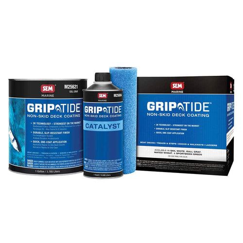 Gull Gray SEM GripTide™ Non-Skid Deck Coating Kit