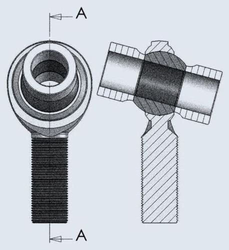 QA1 SG88 Precision Products SPACER ROD END SS1/2" ID X .500" WIDE